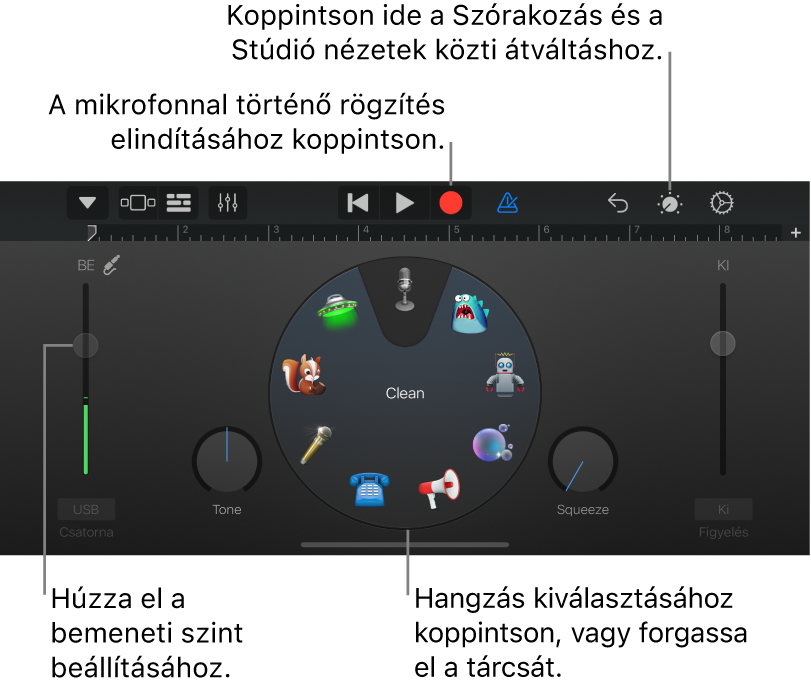 Hangrögzítő érintőhangszer