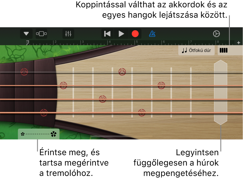 Ábra. Pi-pá a Hangjegyek nézetben.