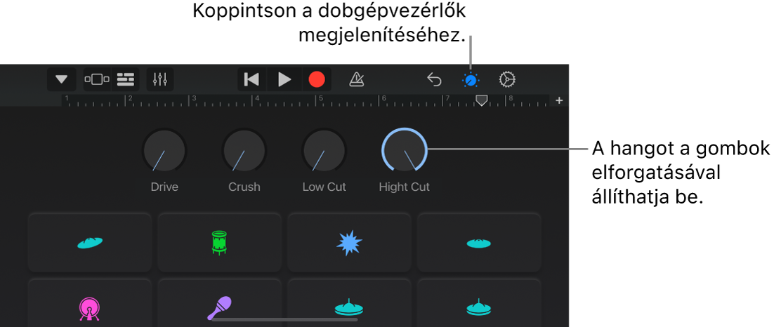 Elektronikus dobkészletek vezérlői