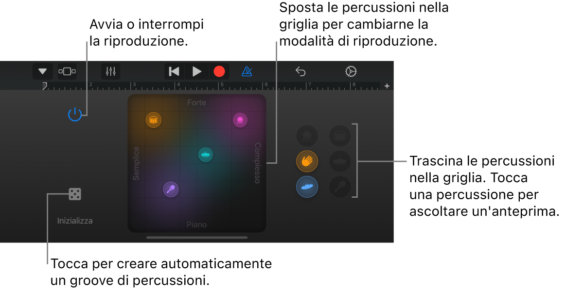 Strumento Touch Smart Drums