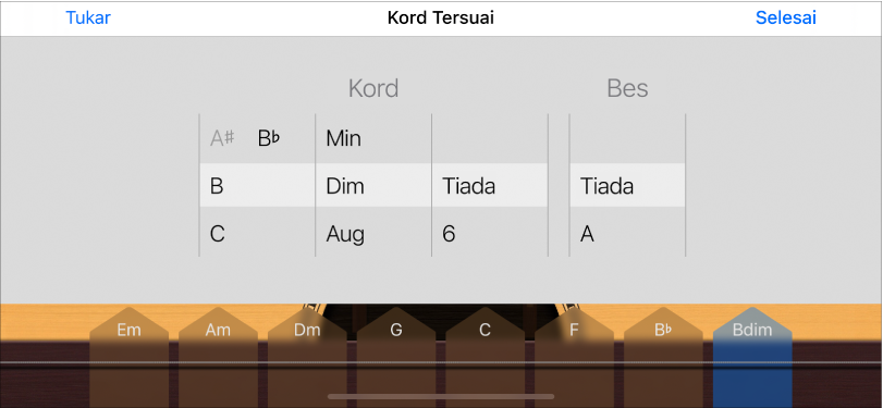Roda kawalan Kord Tersuai