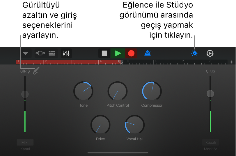Ses Kaydedici Stüdyo Görünümü