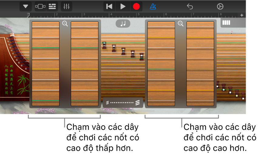 Hộp thu phóng Guzheng