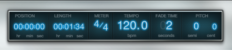 Figure. Playback information display.