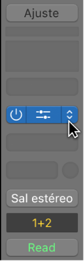 Ilustración. Una ranura de módulo con las flechas a la derecha de la ranura.