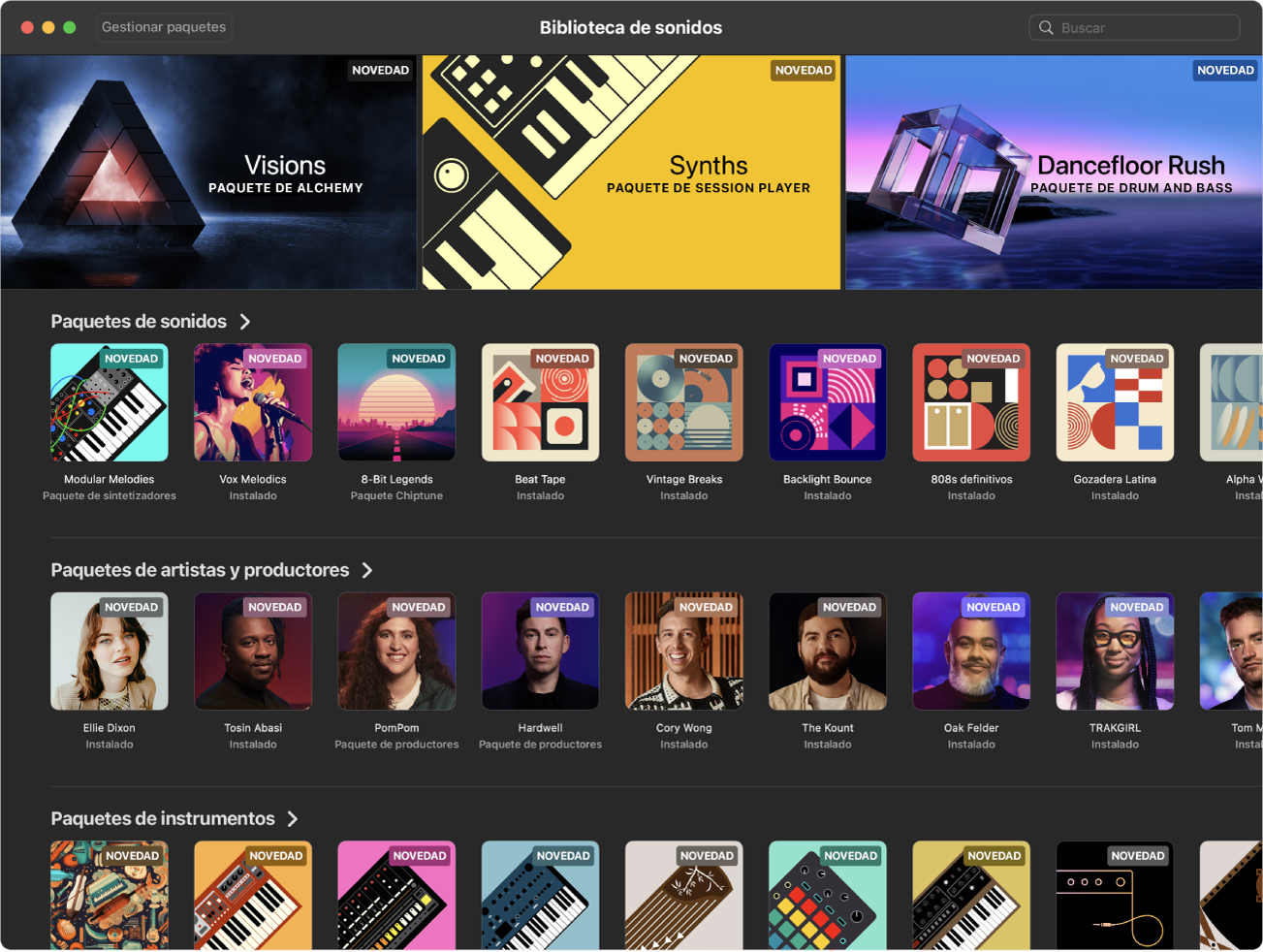 Ilustración. La biblioteca de sonidos.