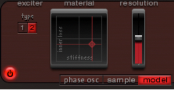 図。「Material」パッド。