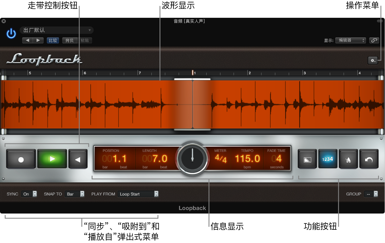 图。Loopback 窗口。