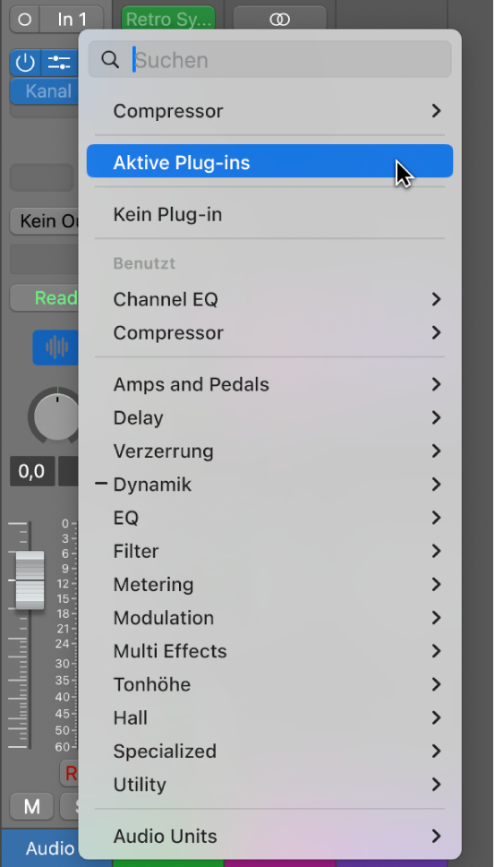 Abbildung. Befehl „Plug-ins aktivieren“ im Einblendmenü