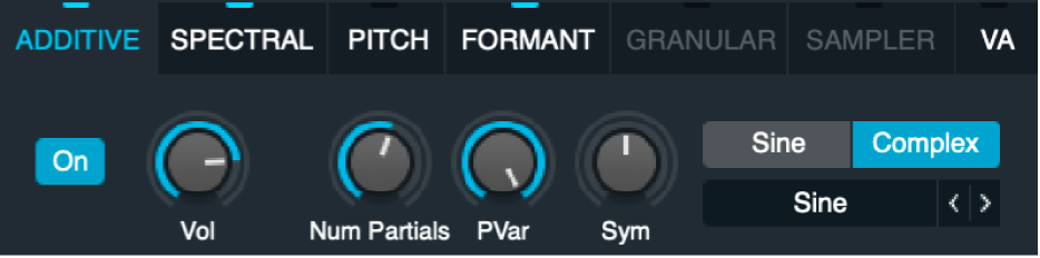 Figure. Additive element parameters.