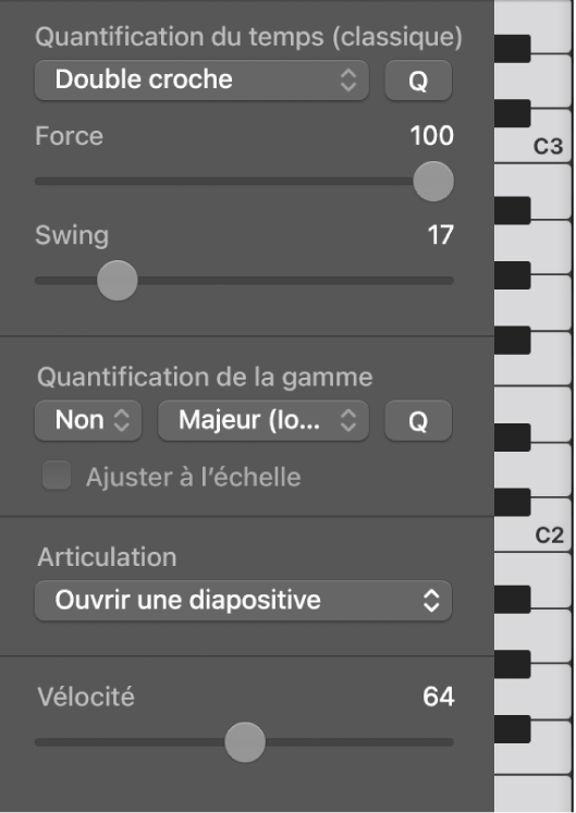 Figure. Menu local Articulation.