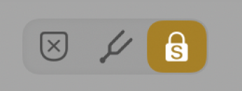 図。Optionキーを押したままクリックしてロックされた「ソロ」ボタン。