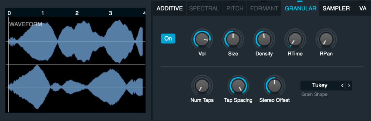 그림. 그래뉼러 요소 파라미터.