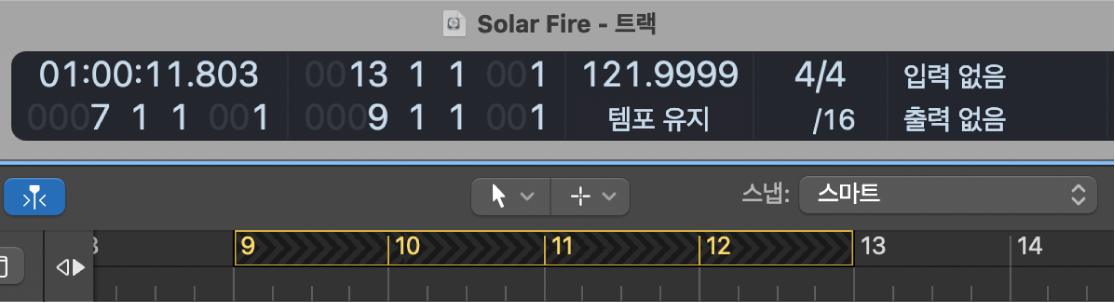 그림. 눈금자의 건너뛰기 사이클.