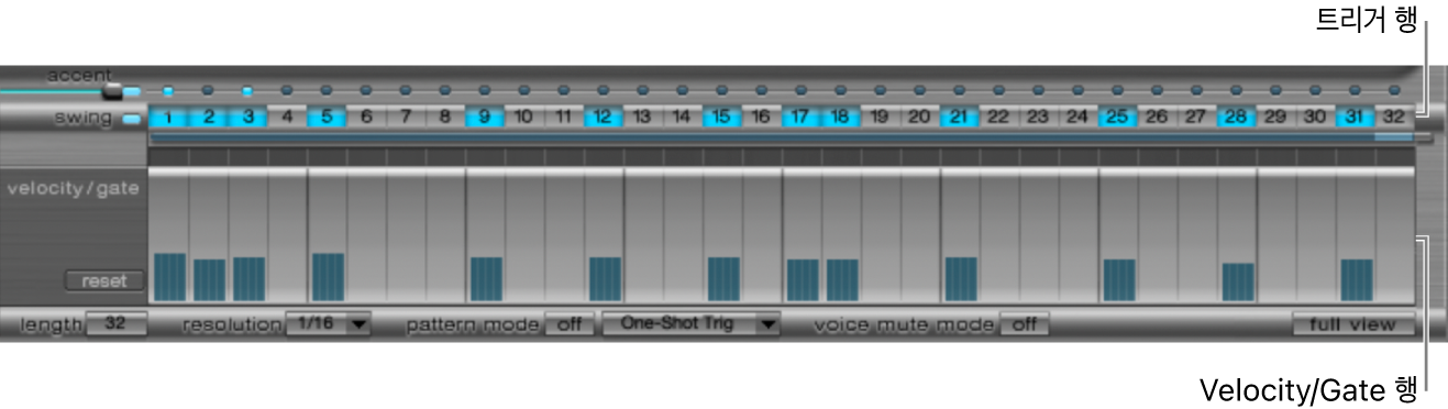그림. 스텝 그리드 영역.