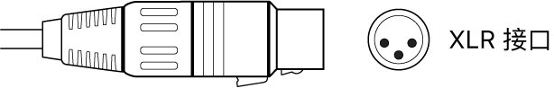 图。XLR 接口插图。