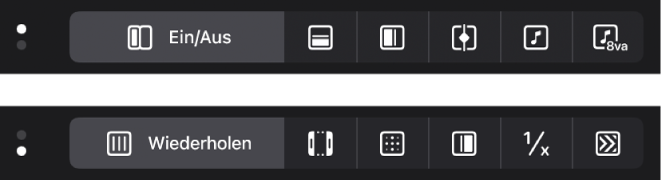 Abbildung. Tasten für Bearbeitungsmodus.
