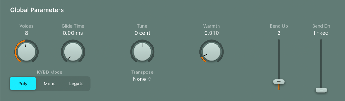 Figure. Global parameters.