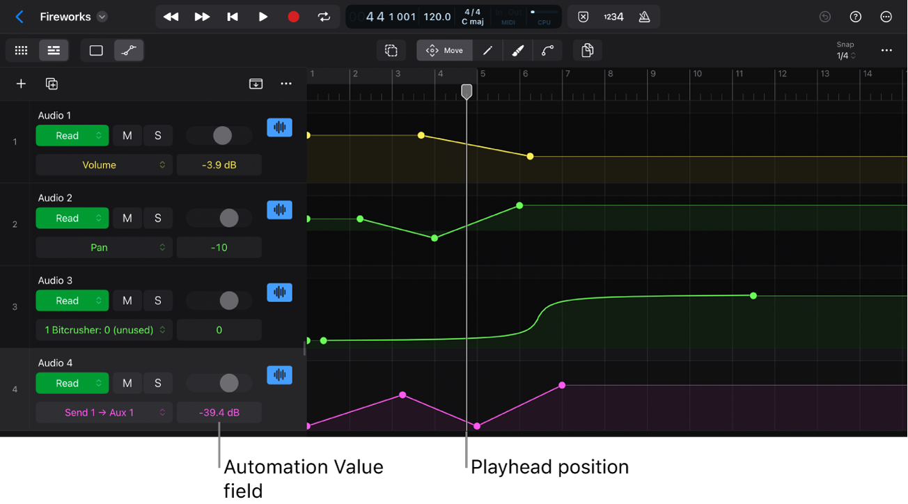 Figure. Automation Value field.