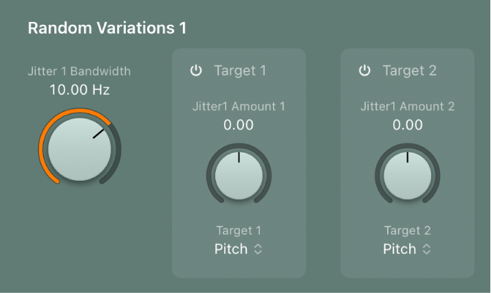 Figure. Random Variations parameters.