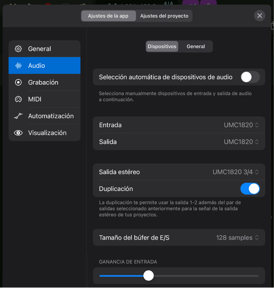 Ilustración. Dispositivo de audio multicanal.