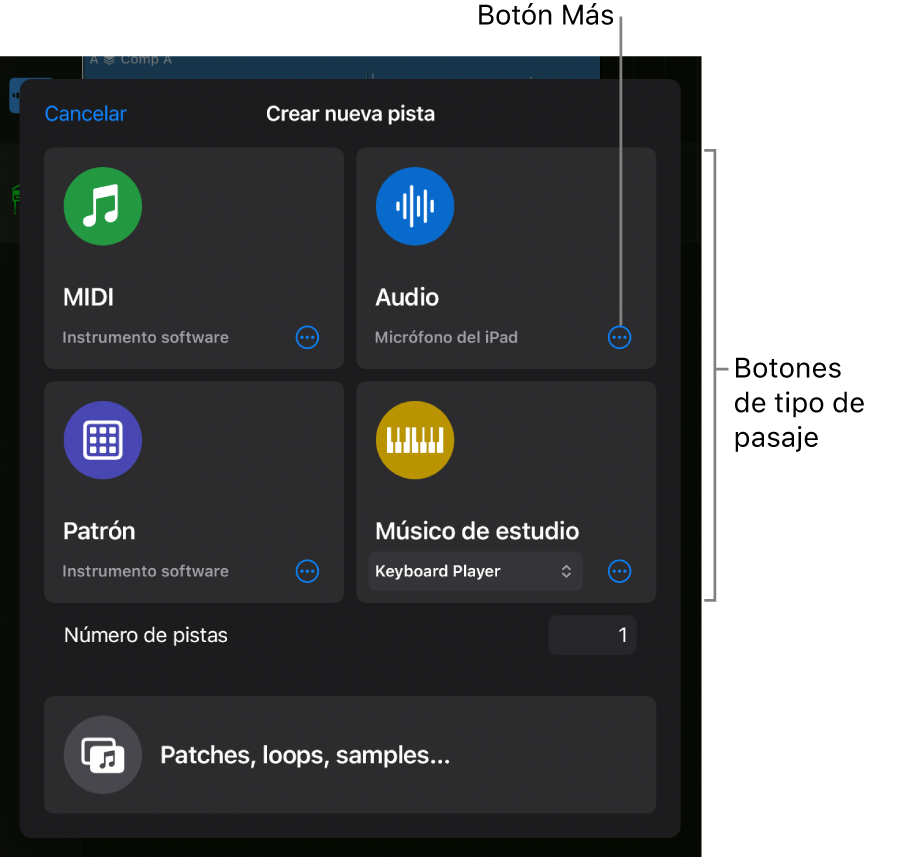 Ilustración. Cuadro de diálogo “Nuevas pistas”.
