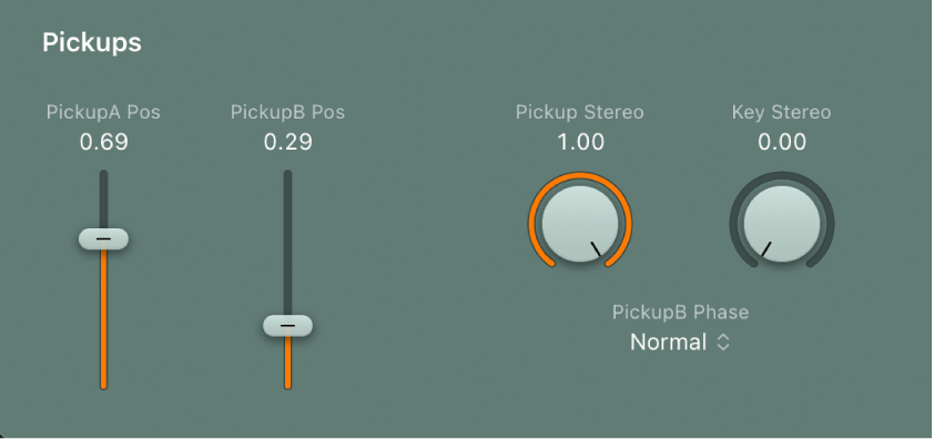 Figure. Paramètres Pickup.