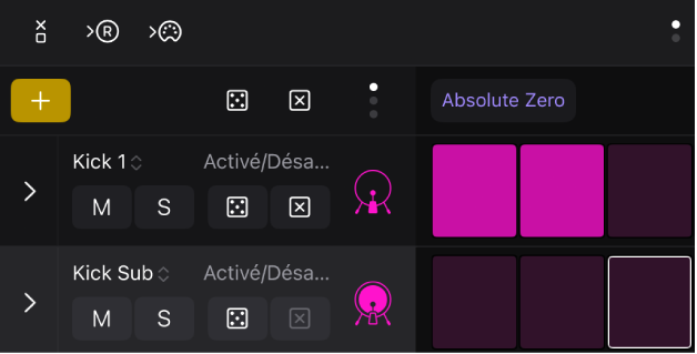 Figure. Bouton de mode « Apprendre (Attribuer) ».