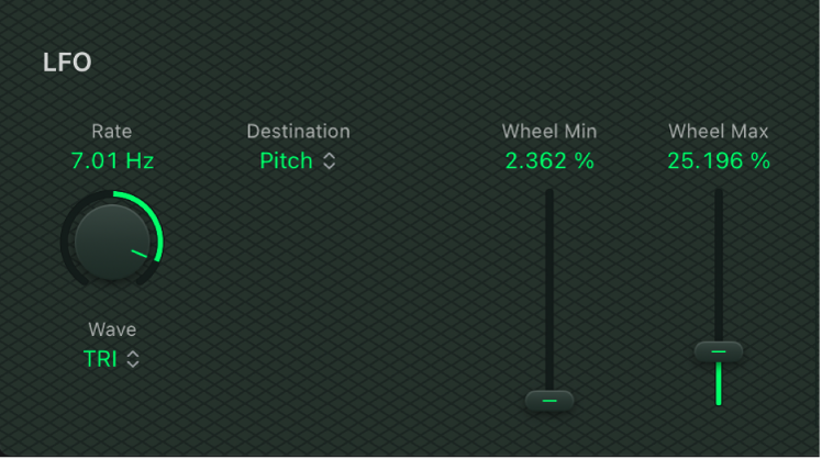 그림. LFO 파라미터.