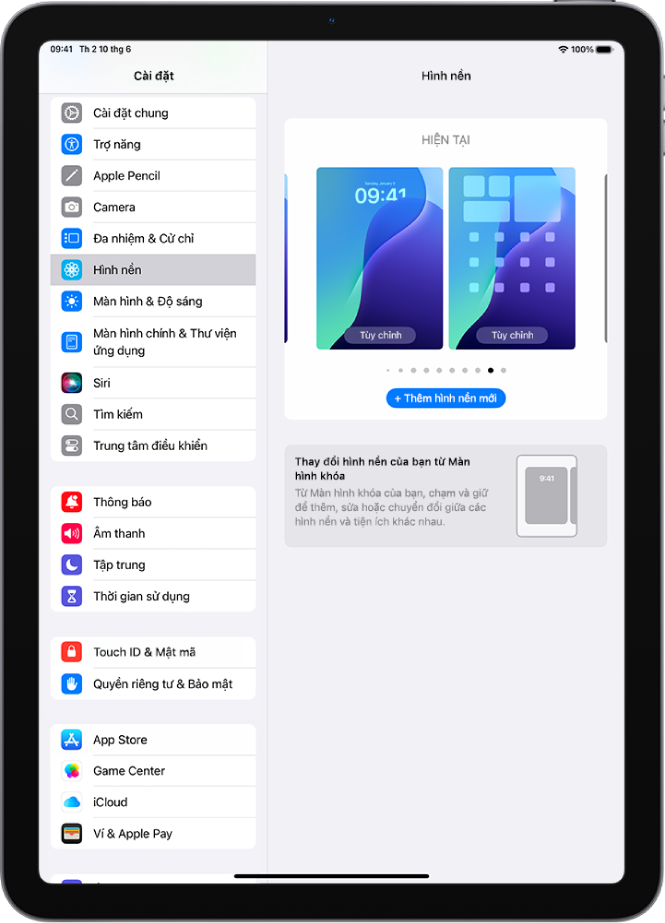Image hình ảnh hình ảnh hình ảnh hình ảnh Đặng Thái Huyền - Thay đổi hình nền trên iPad - Bộ phận hỗ trợ của Apple (VN)