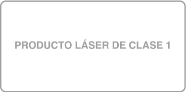 Etiqueta que indica que se trata de un producto láser de la Clase 1.