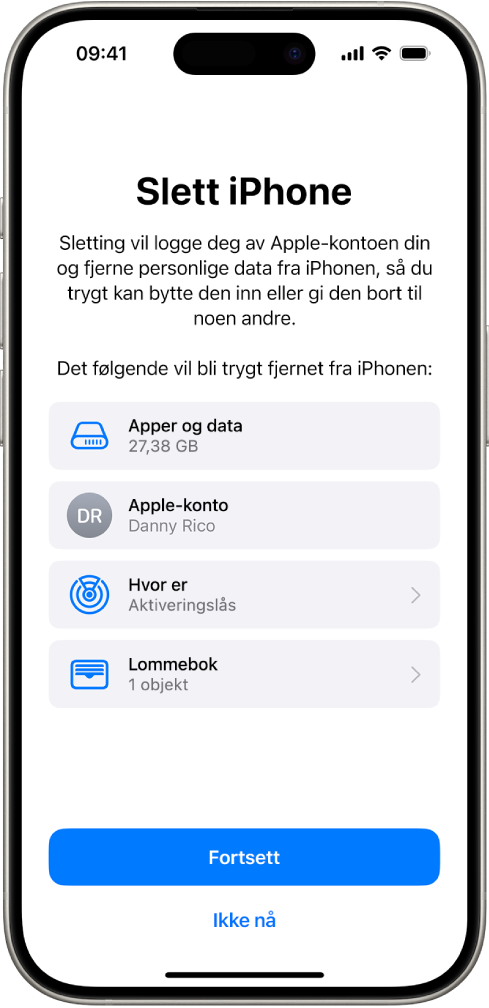 Slett iPhone-skjermen.