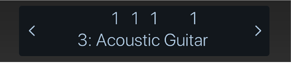 Figur. Betjeningspanel med pile.