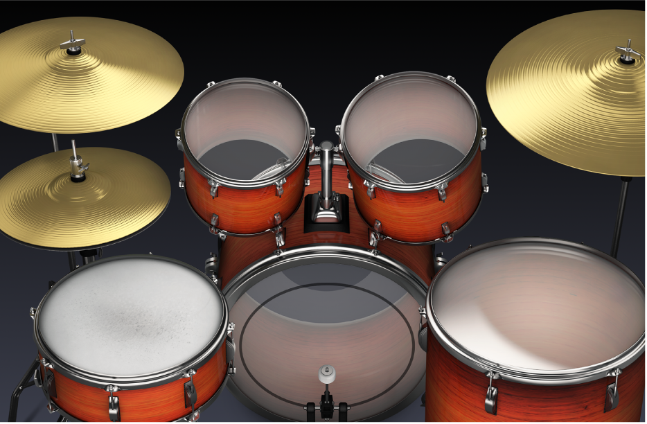 आकृति। एकॉस्टिक ड्रम किट।