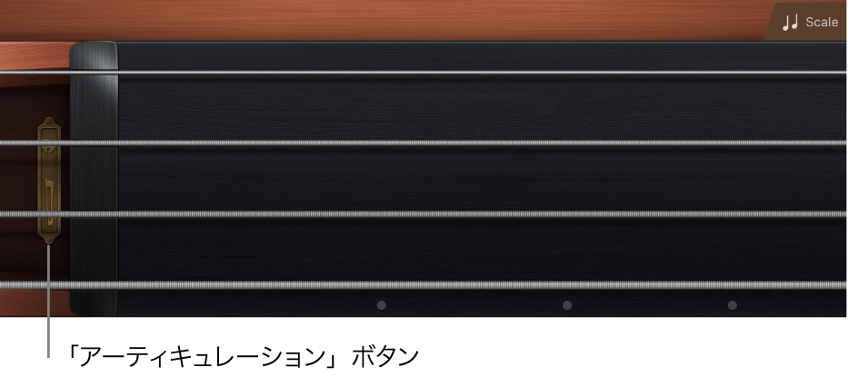 図。弦楽器の指板。