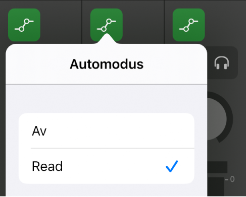 Figur. Automatiseringsmodus-lokalmeny.