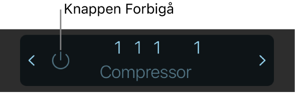 Figur. Viser knappen Tilsidesæt i betjeningspanelet.