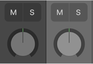 Figure. Potentiomètres de panoramique.