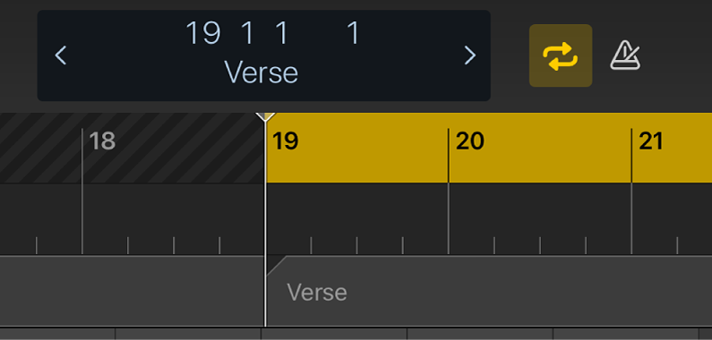 आकृति। मार्कर से मैप किया गया पीला चक्र क्षेत्र दिखाया जा रहा है।