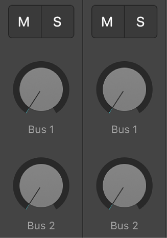 आकृति। स्तर भेजें नॉब