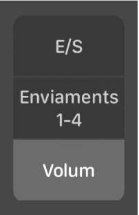 Figura. Botons per canviar la vista del mesclador.