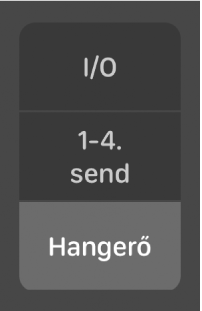 Ábra. A Keverő nézet módosítására szolgáló gombok.