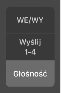 Ilustracja. Przyciski do zmiany widoku miksera.
