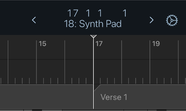 Hình. Hiển thị đầu phát ở đầu dấu mốc.