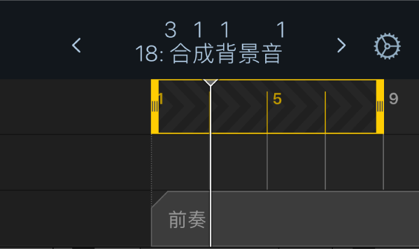 图。标尺中的跳过循环区域。