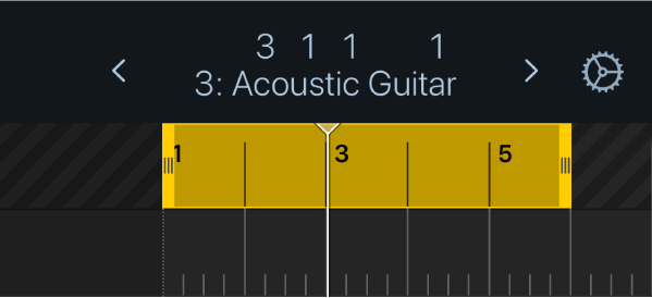 Rajah. Kawasan kitar di bawah paparan bar kawalan.