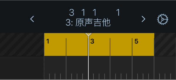 图。控制条显示下方的循环区域。
