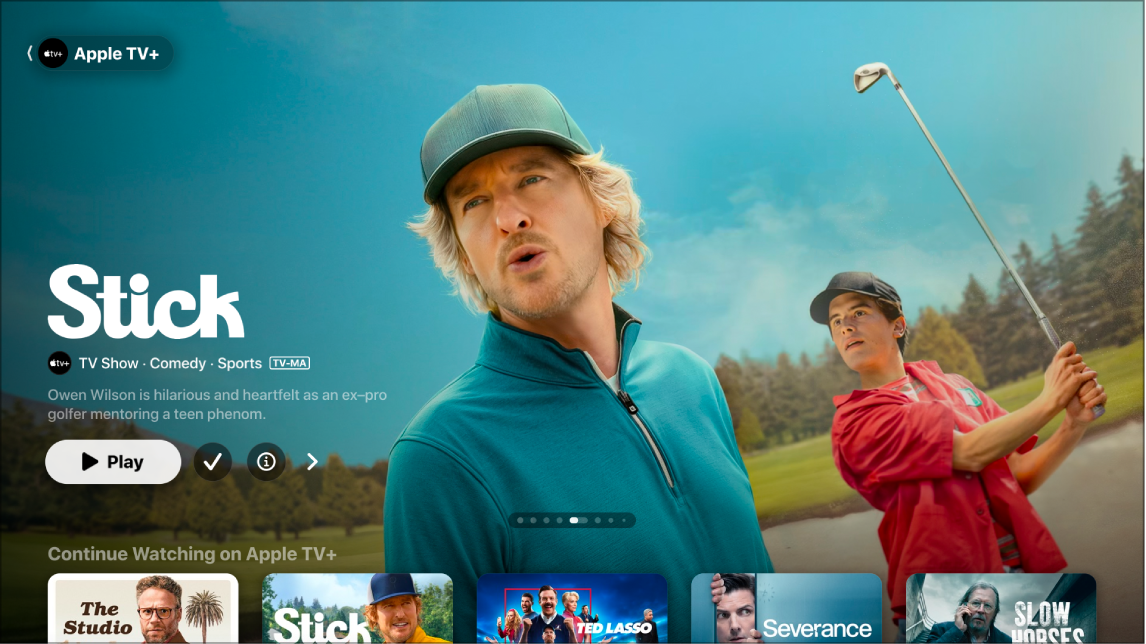 Screen showing Apple TV+