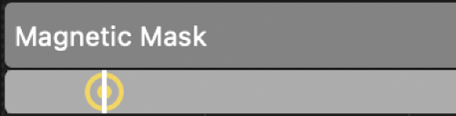 A Magnetic Mask bar and analysis frame range