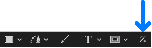Herramienta de máscara magnética en la barra de herramientas del lienzo